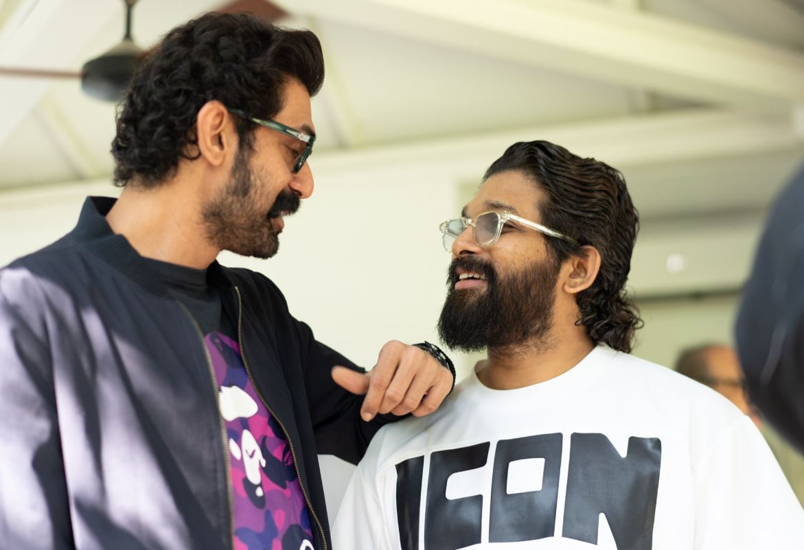 Allu Arjun with rana daggubati